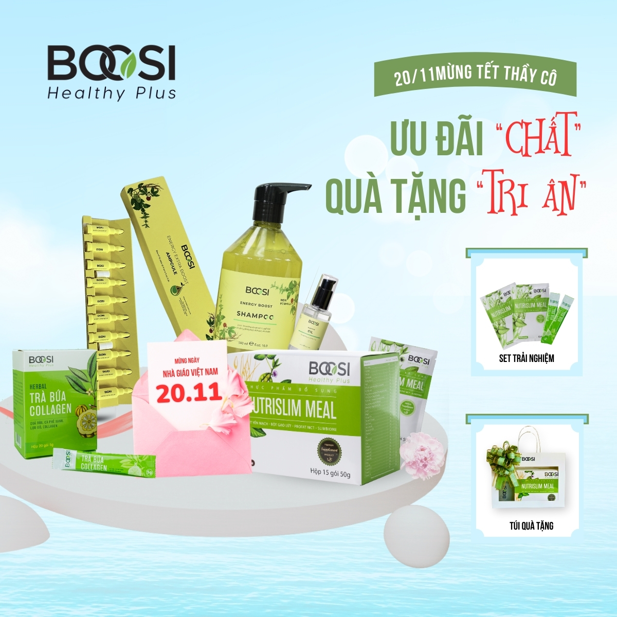 Chưa biết mua gì tặng thầy cô ngày 20/11? Đã có Boosi và Bcosi lo!