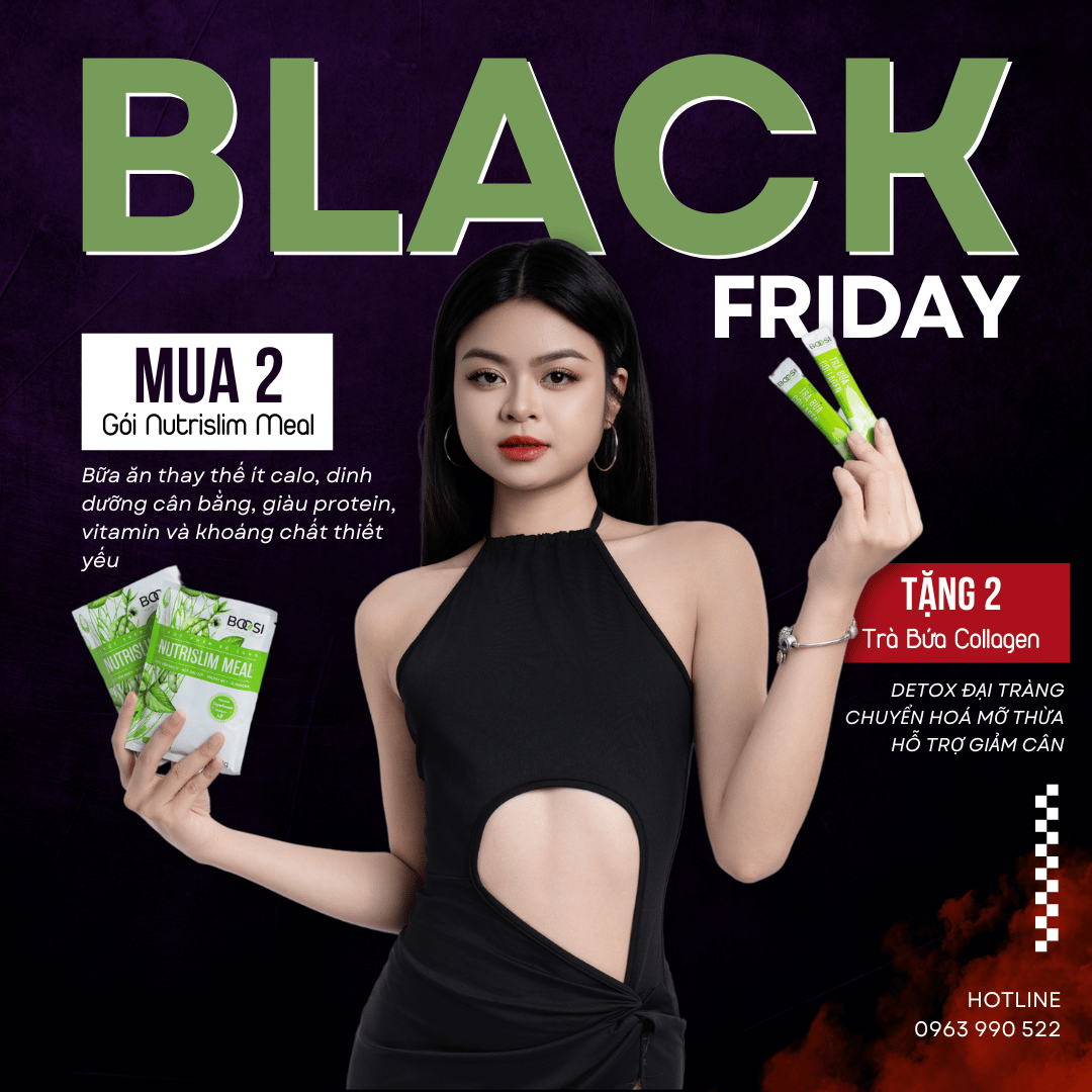 BLACK FRIDAY MUA 2 GÓI NUTRISLIM MEAL – TẶNG 2 GÓI TRÀ BỨA COLLAGEN