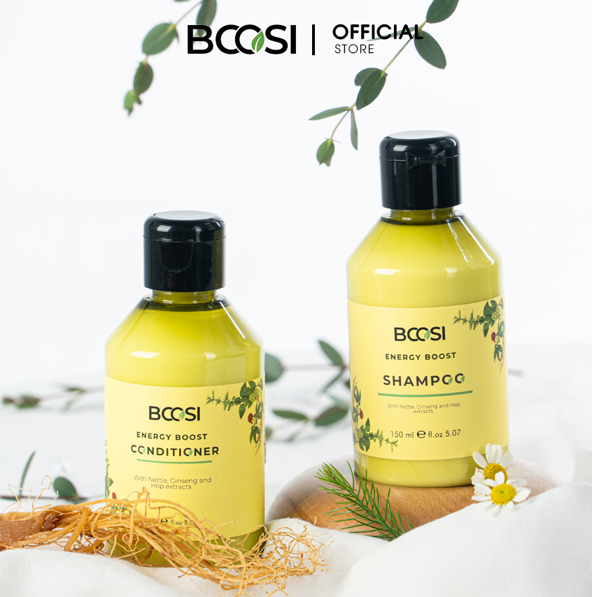 Bộ dầu gội - dầu xả chăm sóc da đầu và ngăn ngừa rụng tóc Bcosi Energy Boost Shampoo & Conditioner 150ml 3