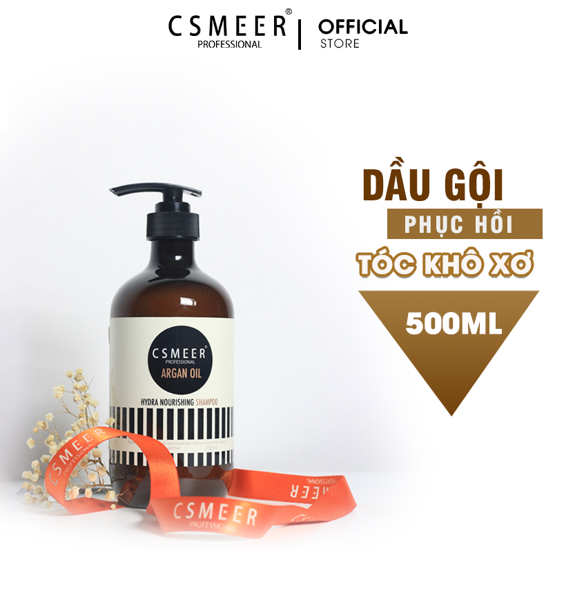 Dầu gội cho tóc khô xơ Csmeer Argan Oil Shampoo 500ml