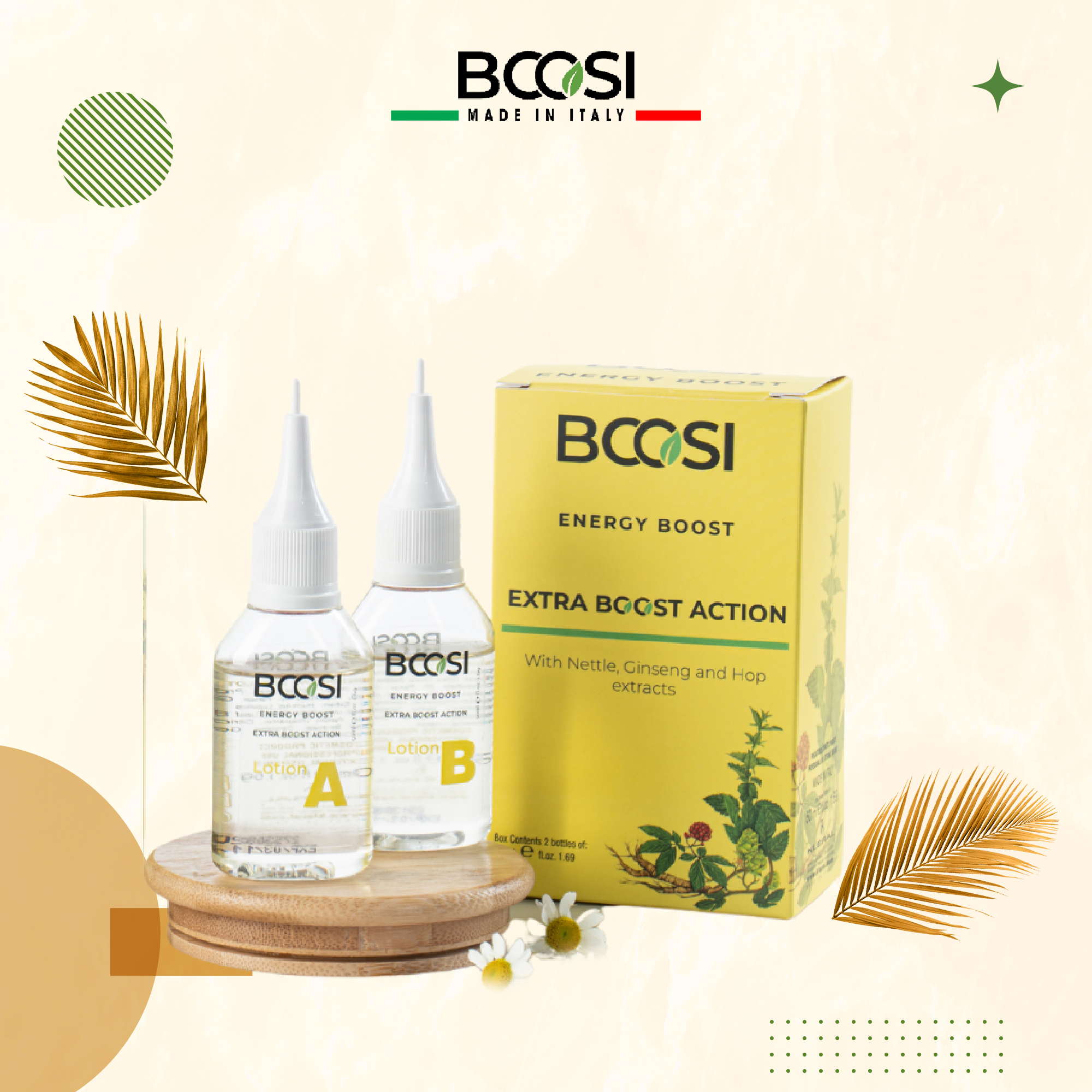 Tinh chất nuôi dưỡng da đầu và hỗ trợ tóc phát triển Bcosi Energy Boost Extra Boost Action